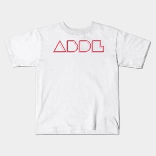 ABDL - Retro Red & Pink Kids T-Shirt